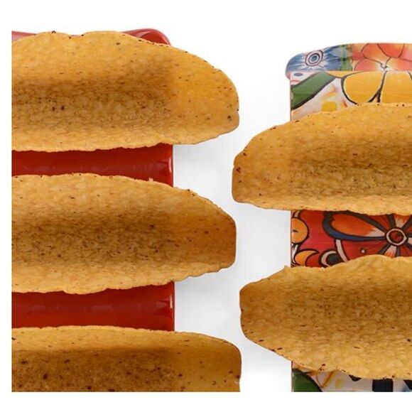 Prepara Multi Taco Holder in Red / two sided Set Of 4 - Picture 3 of 5